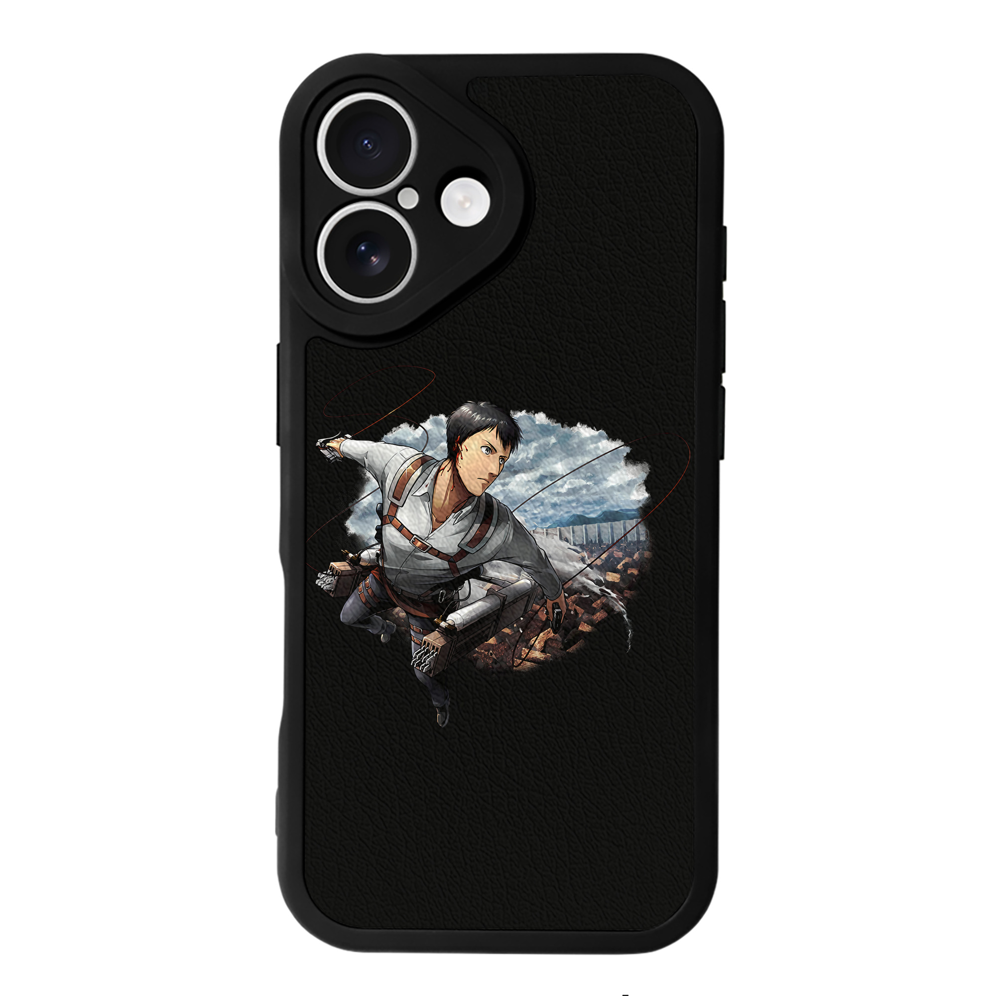（画像用） 進撃の巨人 ベルトルト・フーバー Attack on Titan Bertholdt Hoover 【iPhone 16シリーズ対応】シリコンスマホケース（レザー調） 材質：シリコン